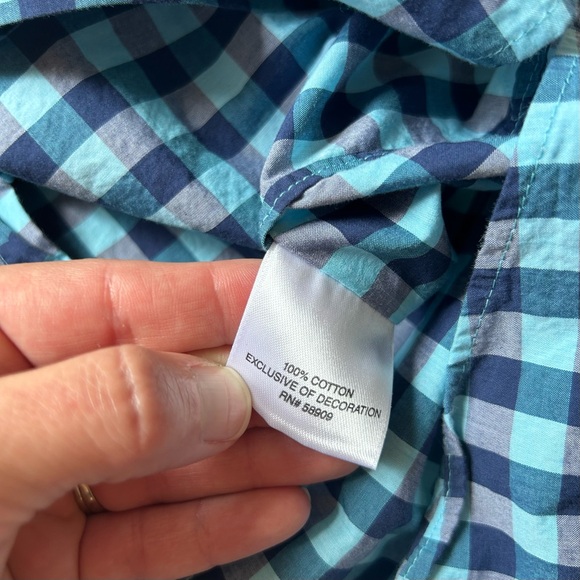 Men’s Cremieux Classics Blue Checkered Button Down Shirt Size Large - Picture 6 of 7